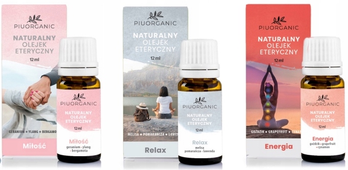 

Zestaw 3 Olejków 100% Eterycznych Miłość Energia