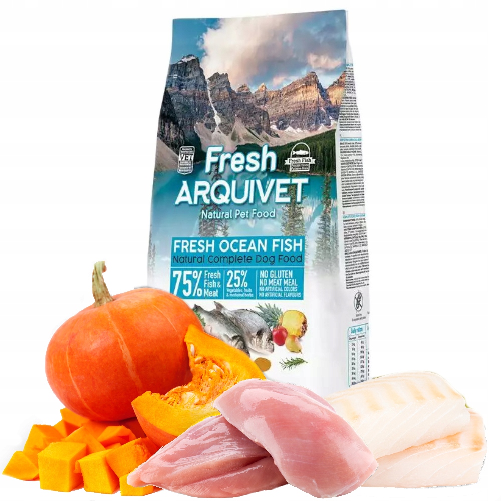 Levně Arquivet Fresh Polo-vlhké ryba pro psy s krmivo rybami 10 kg