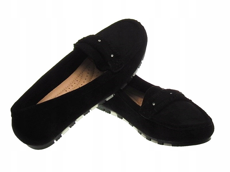 DAMSKIE ZAMSZOWE MOKASYNY 4638 Black r.38 Kod producenta 4638
