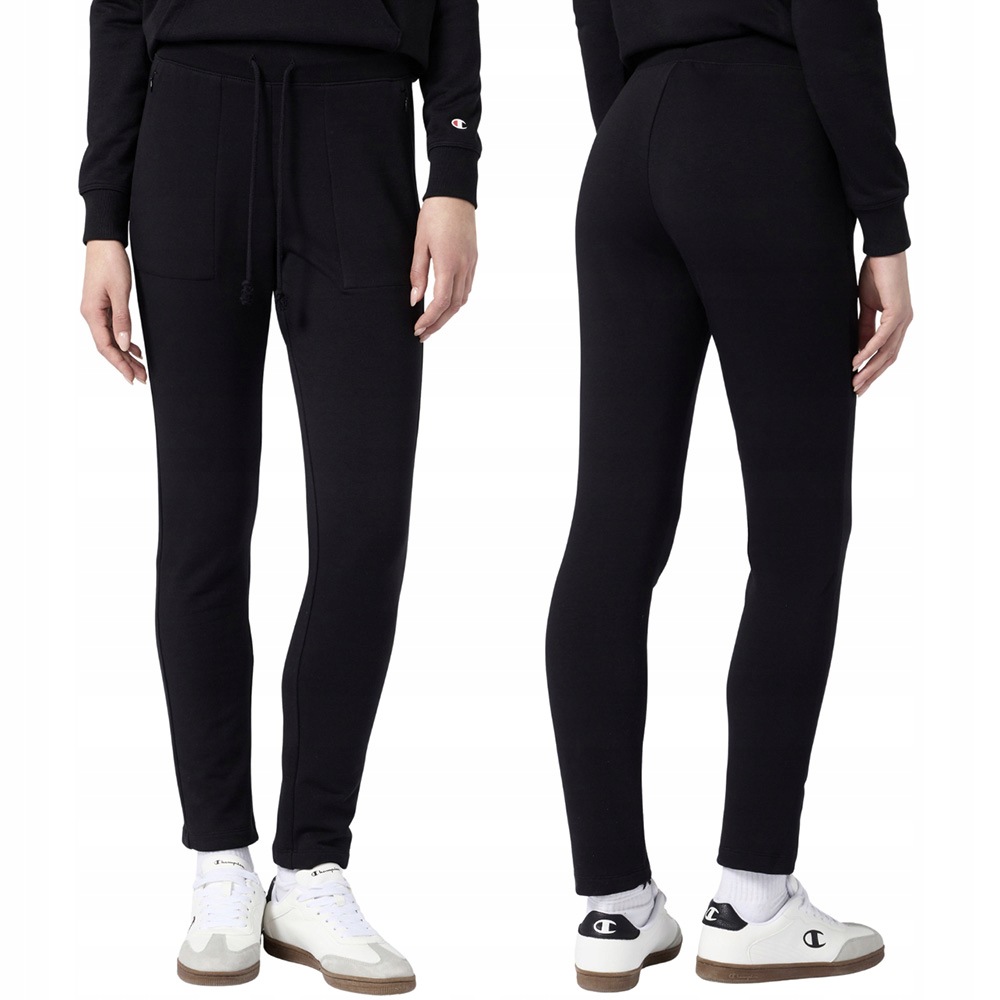 Dámské kalhoty Champion Slim Pants Kapsy na zip Bavlněné Černé S