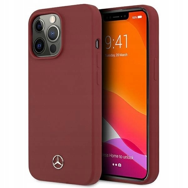 Mercedes MEHCP13LSILRE iPhone 13 Pro /13 6,1" czerwony/red hardcase Si