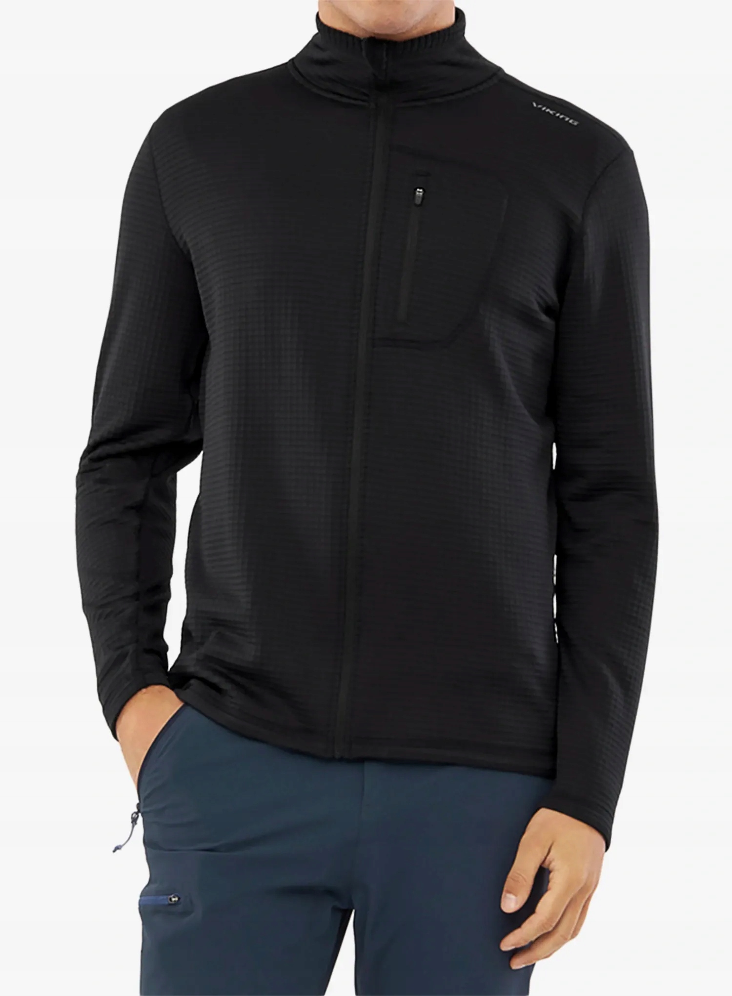 Rozepínací mikina Viking Midlayer Admont Full Zip černá XL