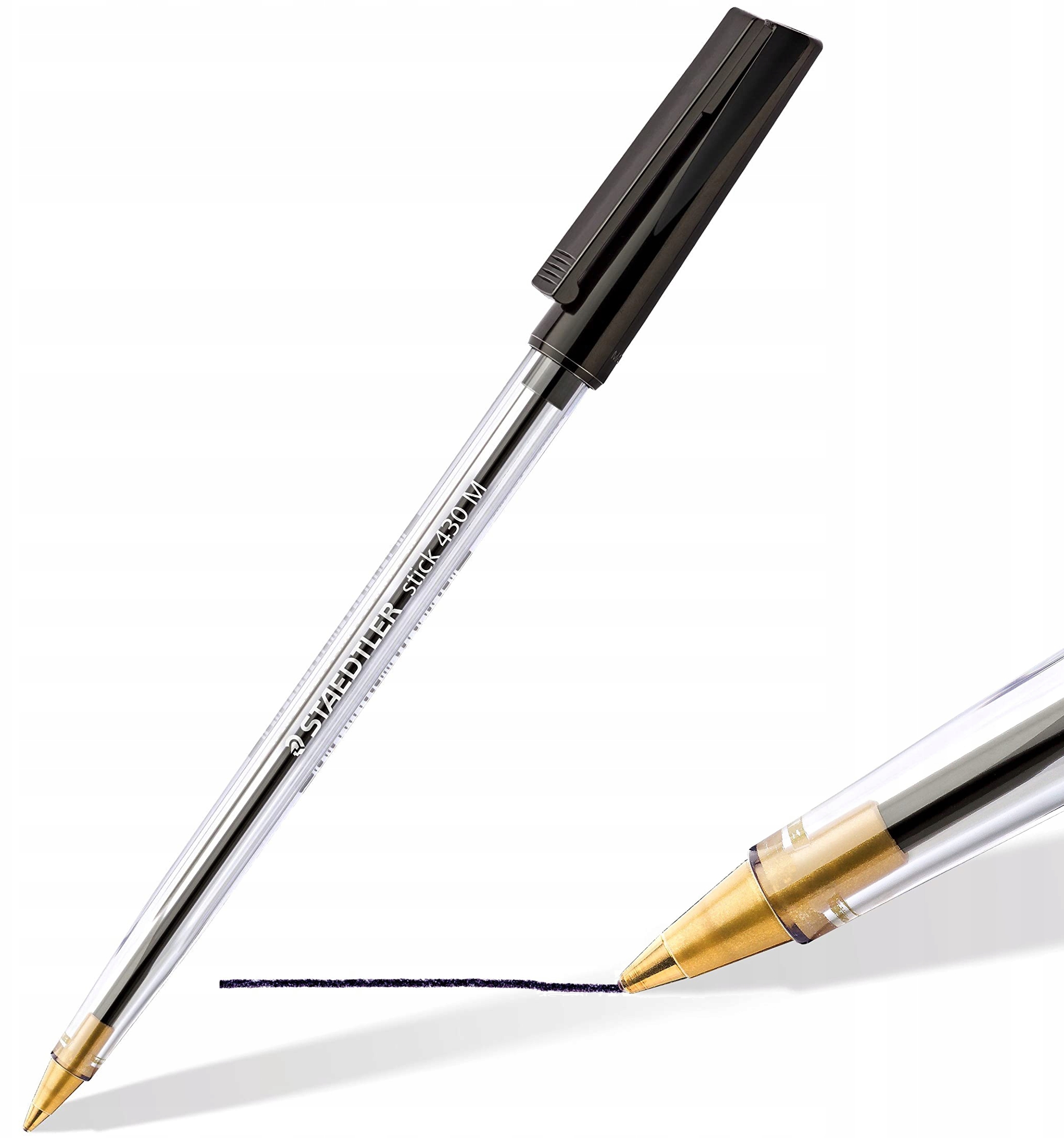 

Staedtler Długopis Stick ze skuwką M Czarny