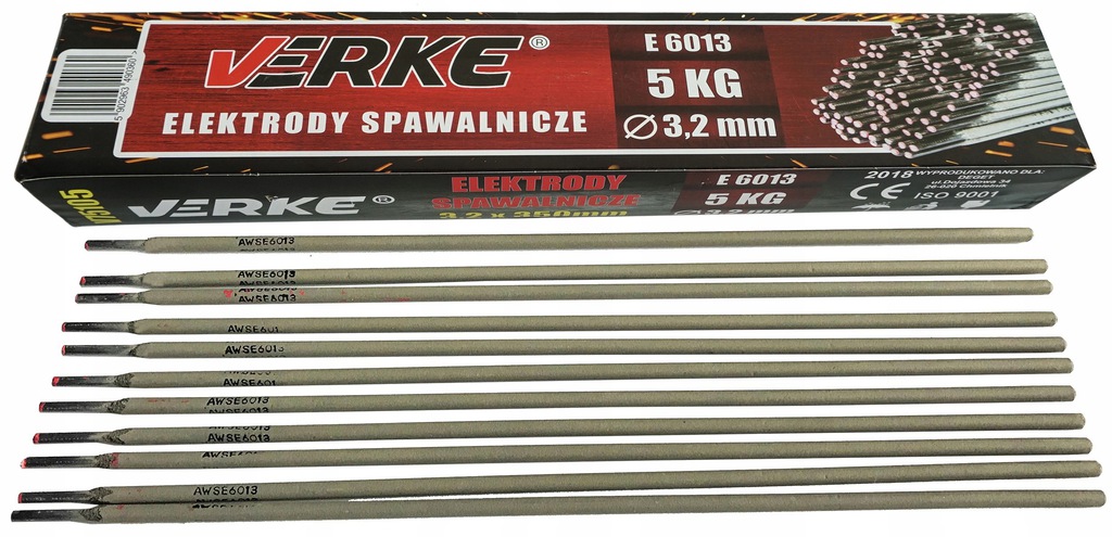 ELEKTRODY SPAWALNICZE RÓŻOWE RUTYLOWE DO SPAWANIA SPAWARKI 3,25mm 5kg 350mm Marka Verke