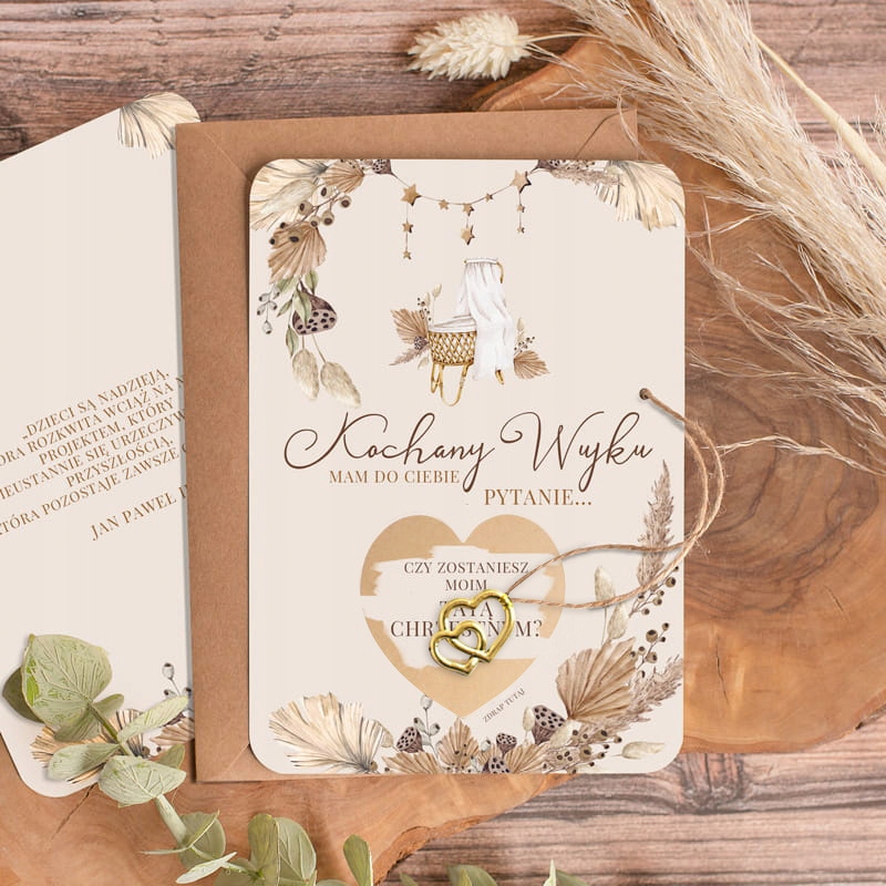 ZDRAPKA Pytanie do Taty Chrzestnego Prośba BOHO Marka inna