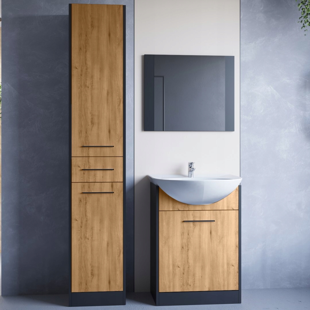 

Łazienka Nico Long czarny dąb artisan laminat