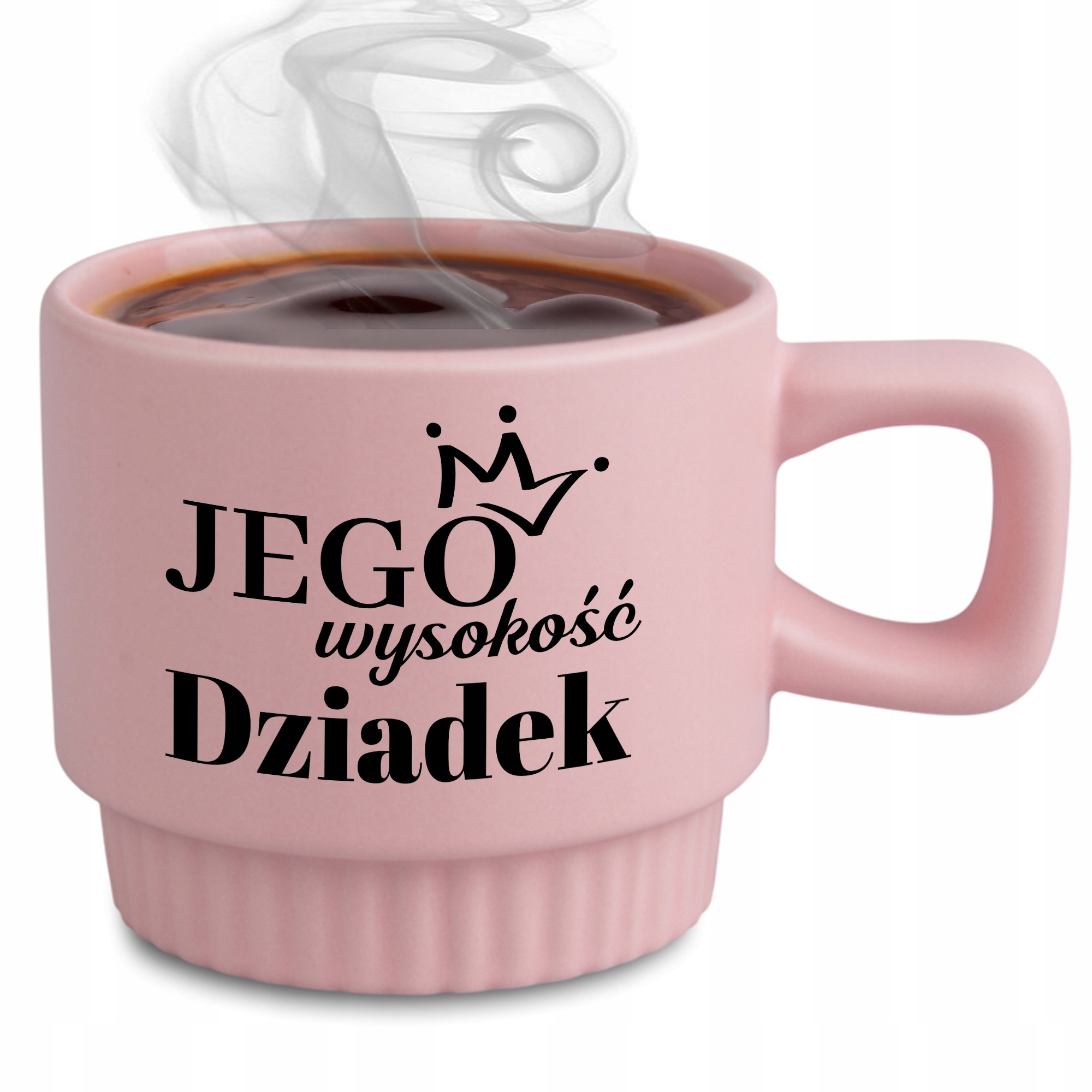 Hrnček Ryhovaný, Elegantný Darček Pre Dedka, Ružový, Jeho Výška, Dedko