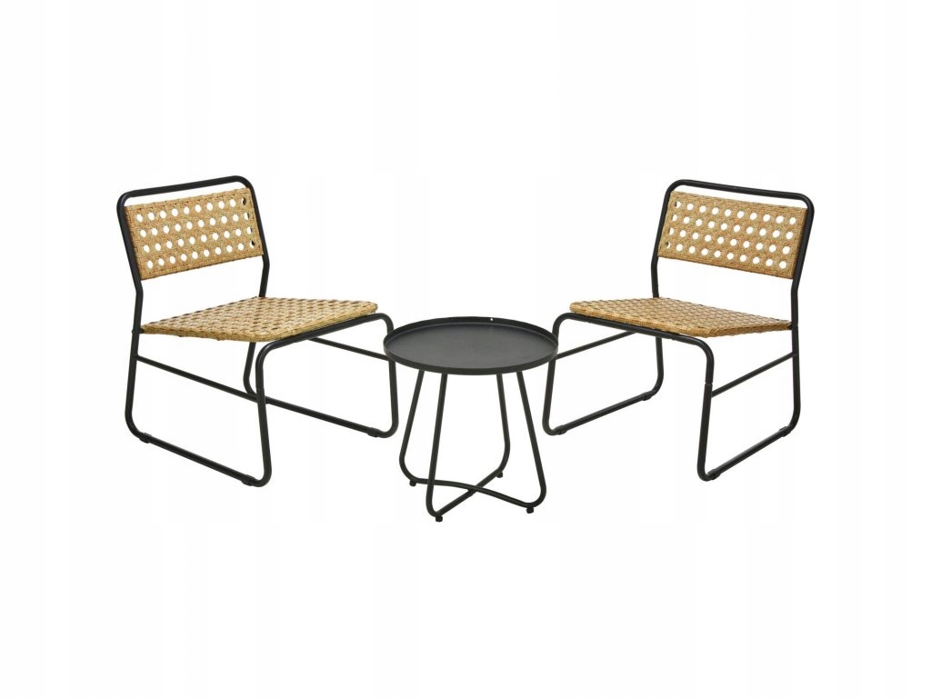 Sada zahradního nábytku s ratanovým povrchem