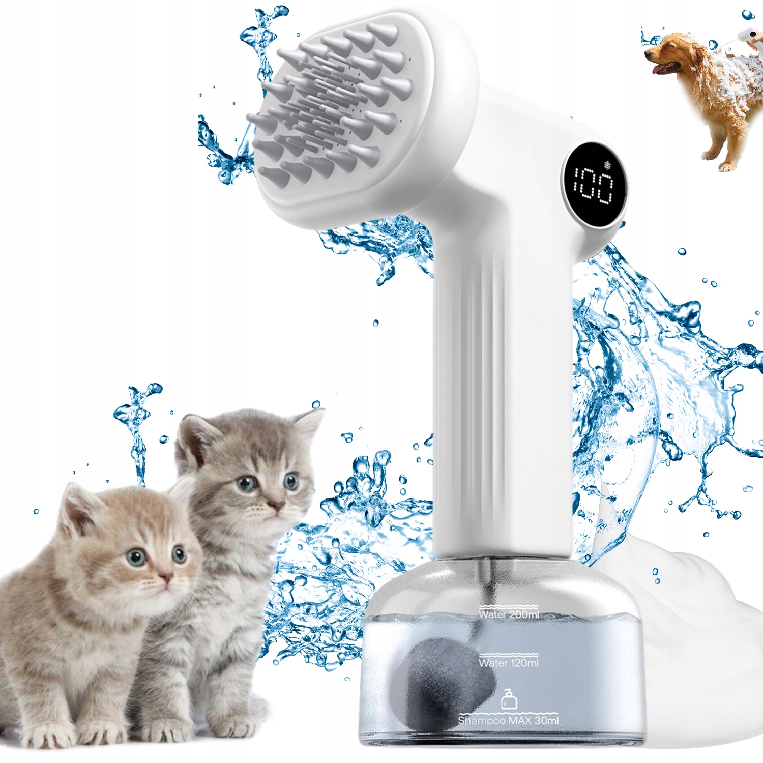 Levně Automatický bezdrátový a tichý kartáč pro psa pro pohodlí