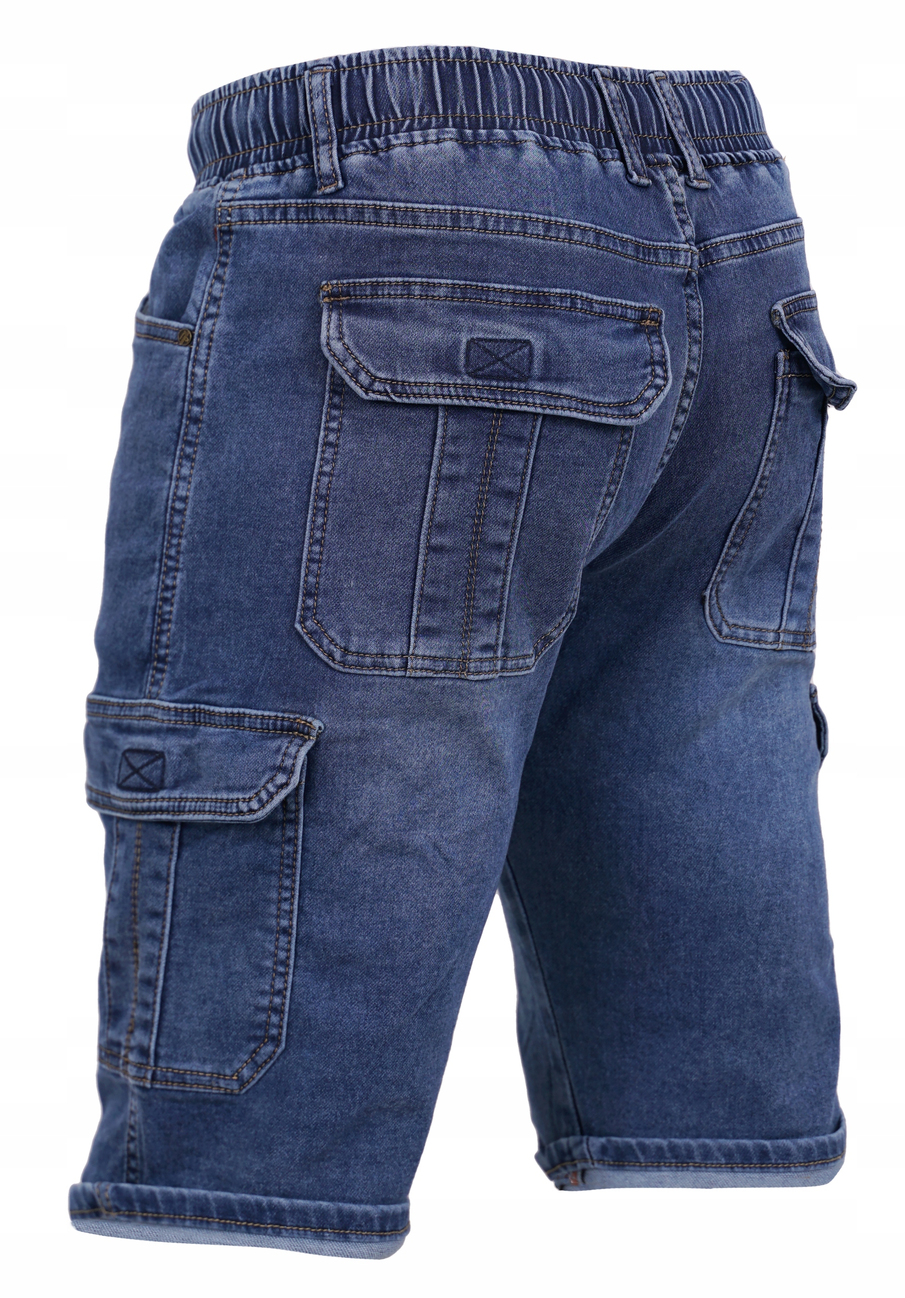 SPODENKI MĘSKIE JEANS BOJÓWKI W GUMKĘ W35 80-96 CM Rozmiar 35