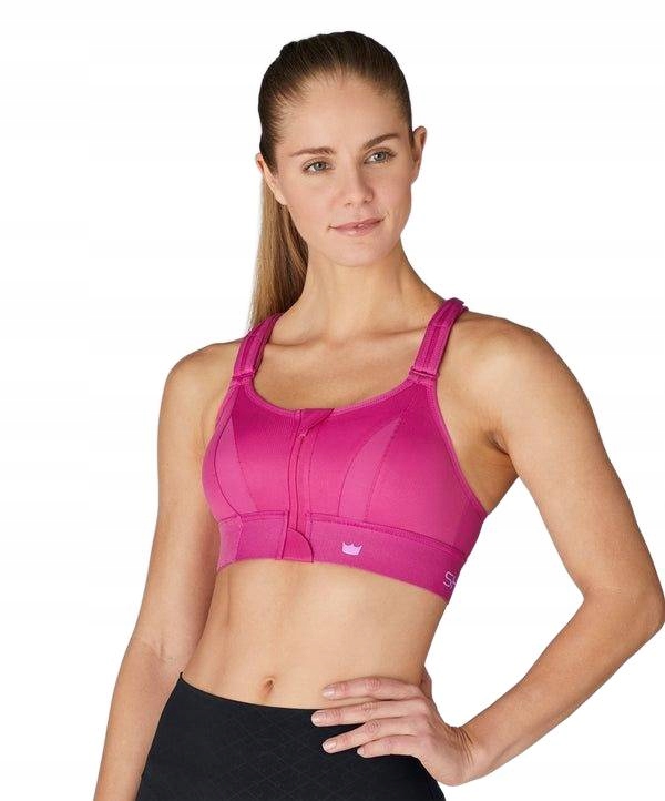 Biustonosz Sportowy Shefit Intensywny Róż Regulowany L Fitness Siłownia