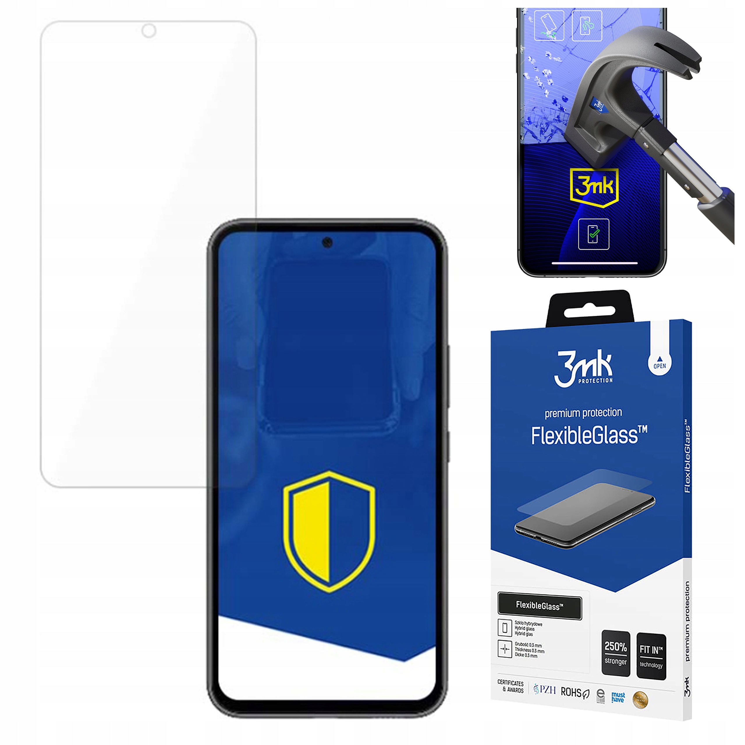 Szkło hybrydowe 3mk FlexibleGlass na Samsung Galaxy A57 3mk Protection