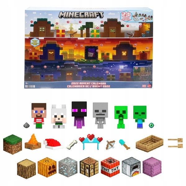 

Minecraft Kalendarz Adwentowy 24 Mattel Figurki