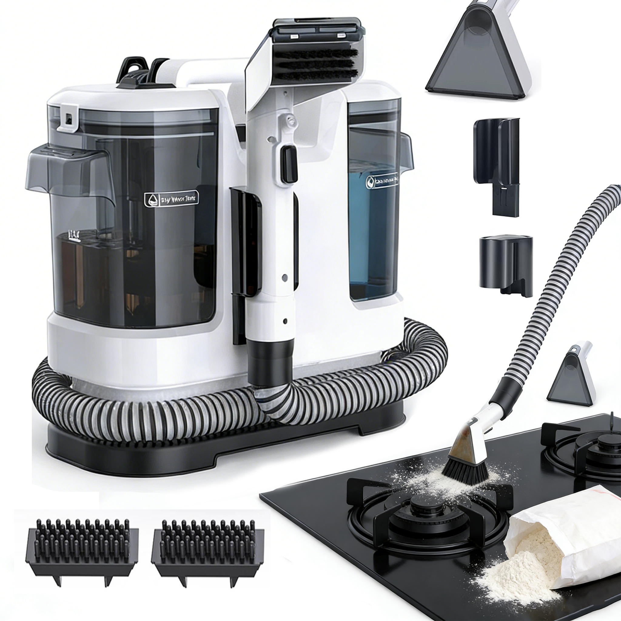 Vysavač 450W Na Koberce A Kartáče V Jednom 2 Nádrže Přenosný 1.8L