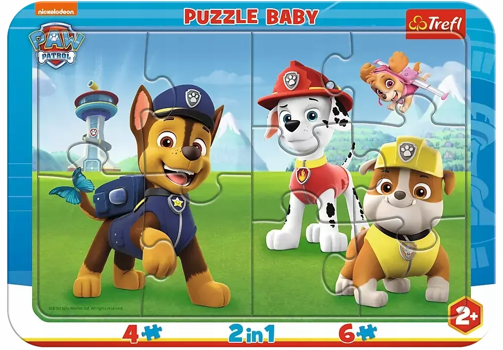 Trefl Puzzle Ramkowe Baby Wesoły Psi Patrol 80022