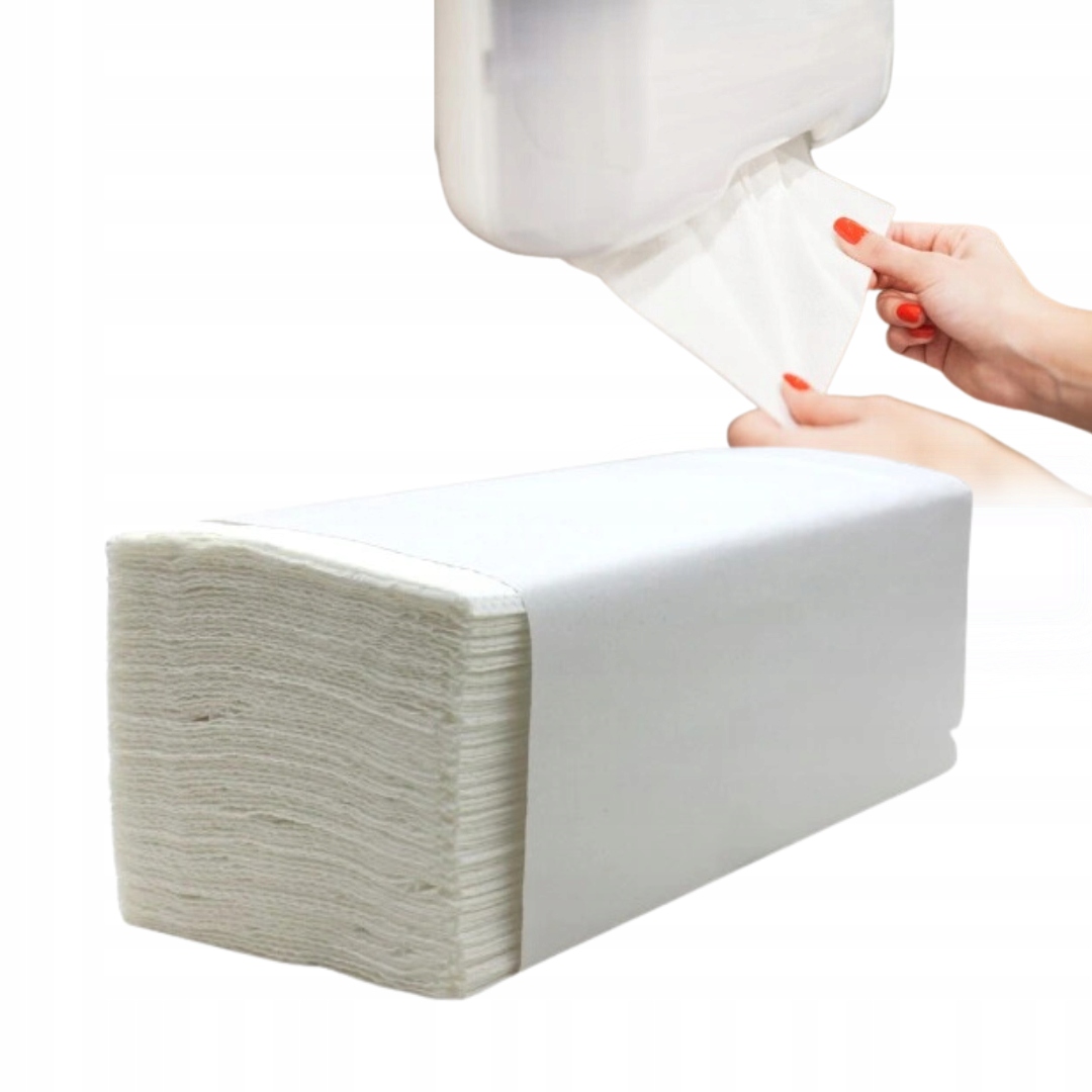 Ręcznik papierowy składany 2-warstwowy zz biały 1 sztuka
