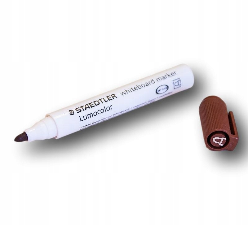 

Brązowy marker suchościeralny Lumocolor Staedtler