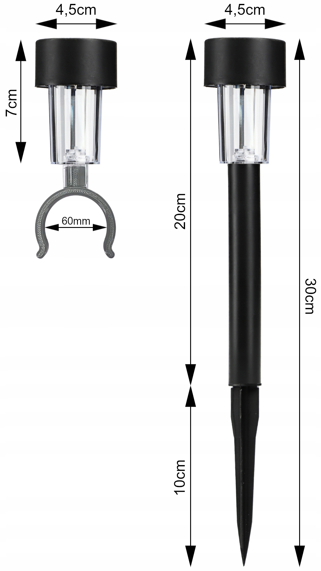 LAMPA LAMPKA SOLARNA LED na STELARZ RAMĘ BASENU Bestway Intex KLIPS 60mm EAN (GTIN) 5906109511896