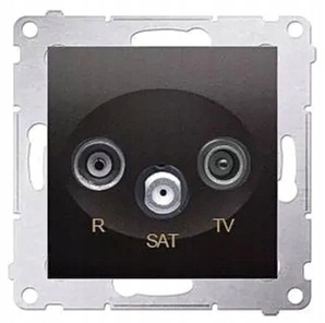 

Simon 54 Gniazdo Antenowe Rtv-sat 3x Czarny Mat