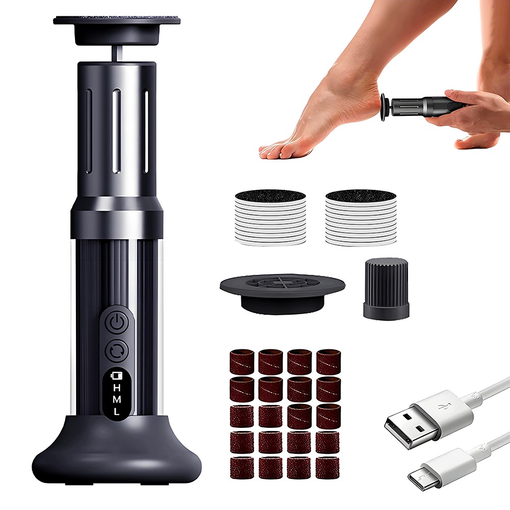 Bruska na paty Pilník Bezdrátové struhadlo Bruska 1200 mAh 6 rychlostí
