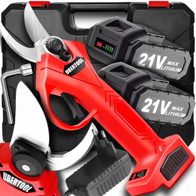 Sekator Akumulatorowy Nożyce Elektryczne 21V 2x akumulator