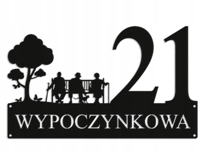 Číslo Na Dom 48 cm Tabuľa Adresa Oceľová Odpočinková Ulica