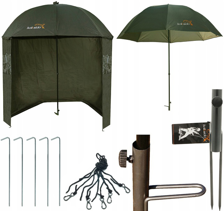 PARASOL WĘDKARSKI NAMIOT Z BOKAMI 3/4 220cm 2,2m