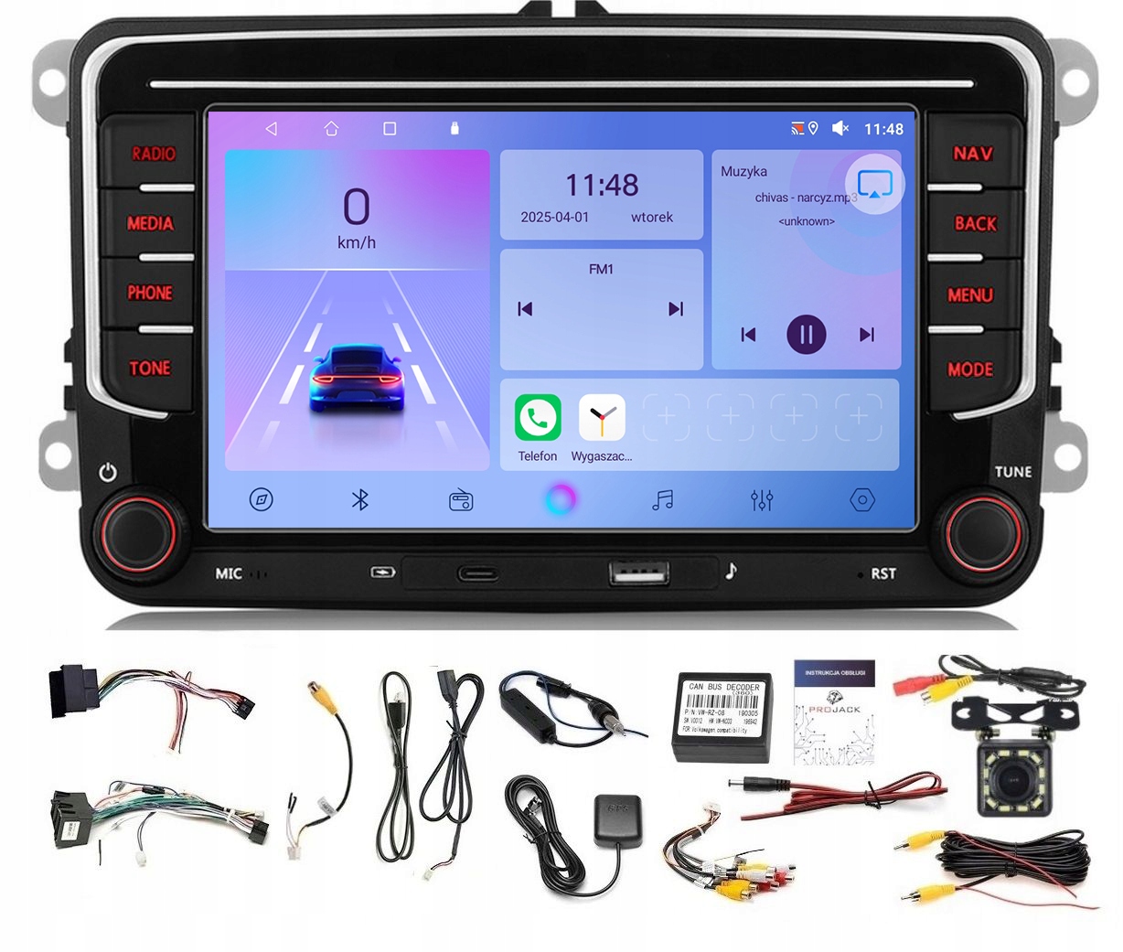 Rádio Navigácia Android Škoda Superb 2008-2013 Wifi Carplay 6GB 128GB
