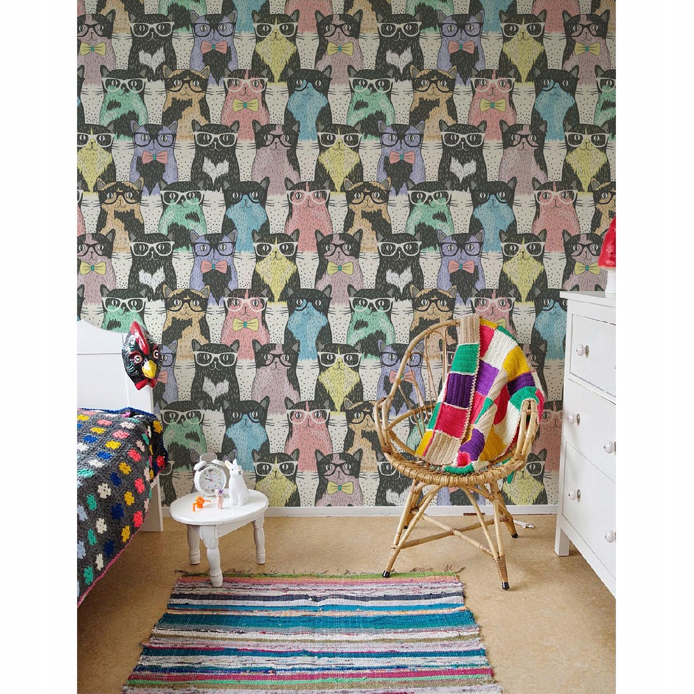 

Fototapeta do sypialni Profesor mruczek 250x250 cm