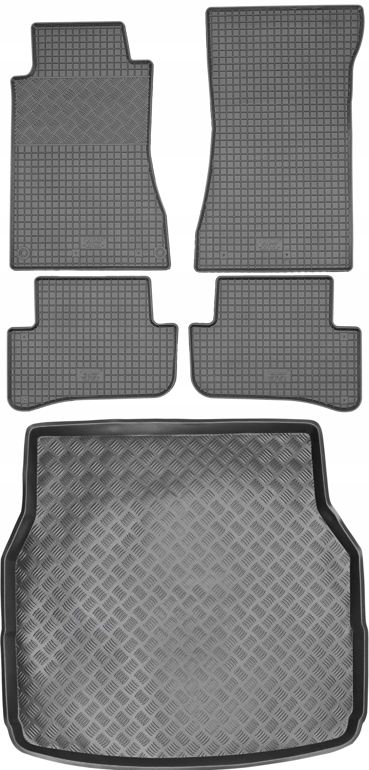 Mercedes C-Klasa W203 2001-2007 Sada Gumové rohože rohož