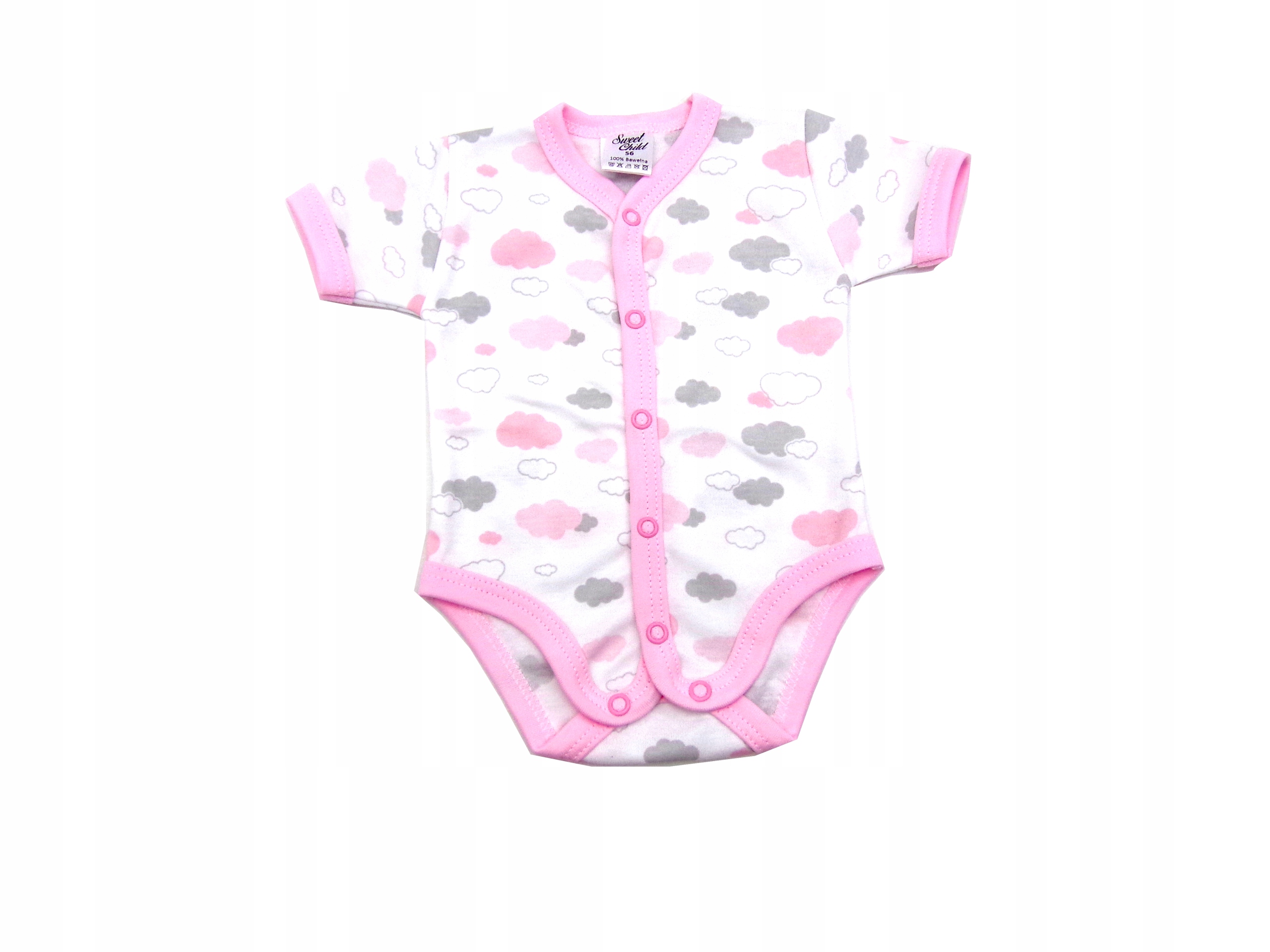 

Body rozpinane krótki rękaw 68 sweetchild
