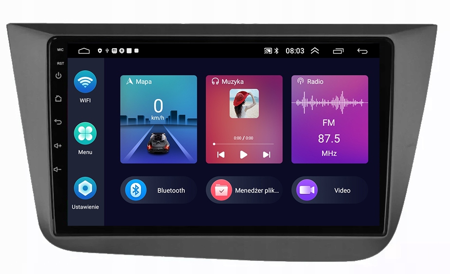 Radio Gps Android Navigace Bt Seat Altea 2004-2015 Carplay 4GB 64GB