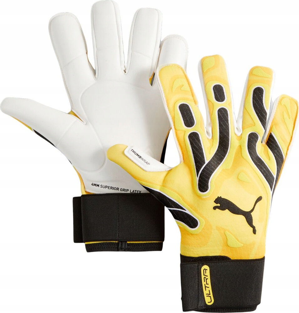 Puma brankářské rukavice Ultra Ultimate Hybrid žluté