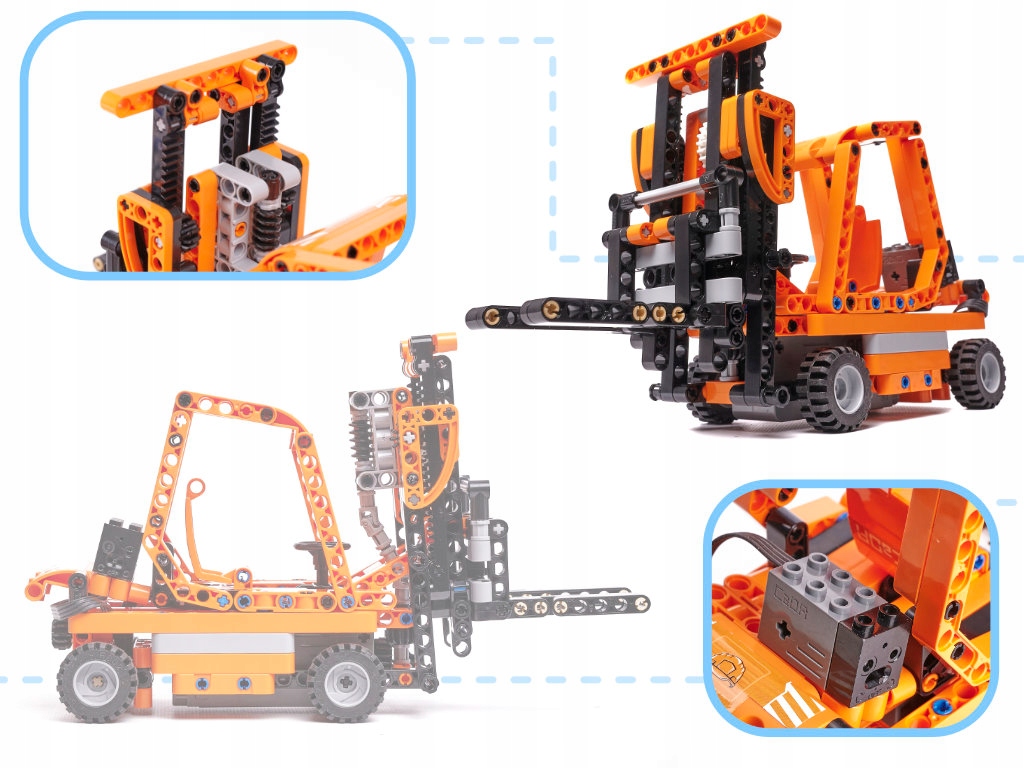 TRANSPORTER KLOCKI CADA C71002W 10W1 634 szt. AUTA Marka inna