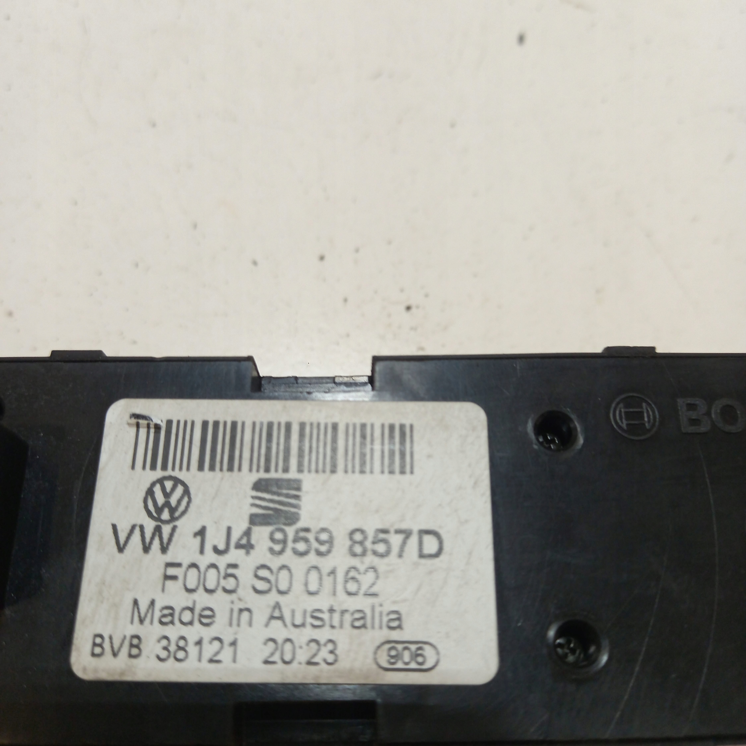 control panel of the window driver´s VOLKSWAGEN GOLF 4