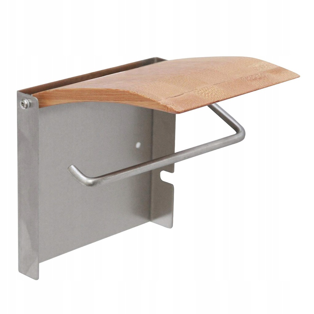 UCHWYT NA PAPIER TOALETOWY BAMBUSOWY WIESZAK Wysokość produktu 14.5 cm