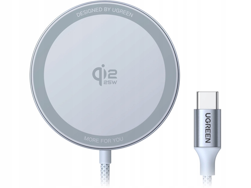 Ładowarka indukcyjna Ugreen W753 MagFlow Qi2 25W Szary