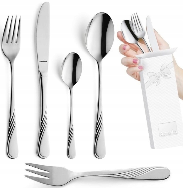 

Amefa 30 Sztućce Zestaw 1241 Felicia Fala 6 Osób