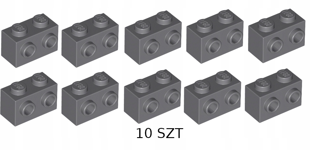 

Lego 11211 Klocek 1x2 2xwypustka C. Szary 10szt