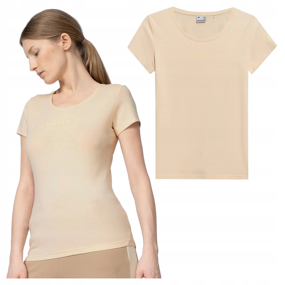 

4F T-shirt Koszulka Damska TSD029 Beż M