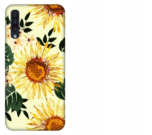 

Etui pokrowiec Samsung Galaxy A50 Kwiat zólty akwa