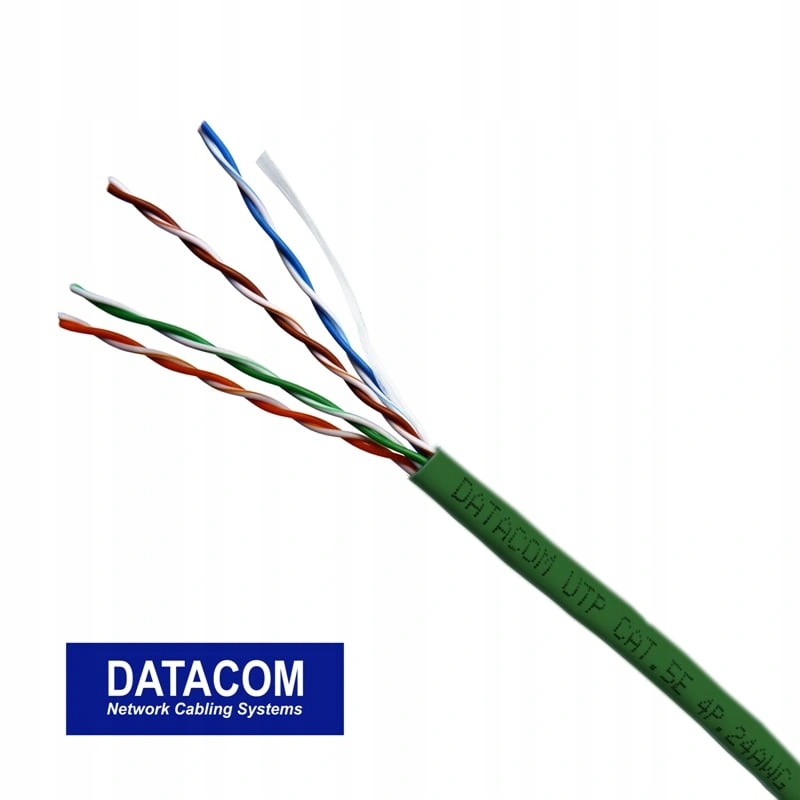 Datacom Utp Cat5e Pvc kábel 305m (lanko) zelený 1158