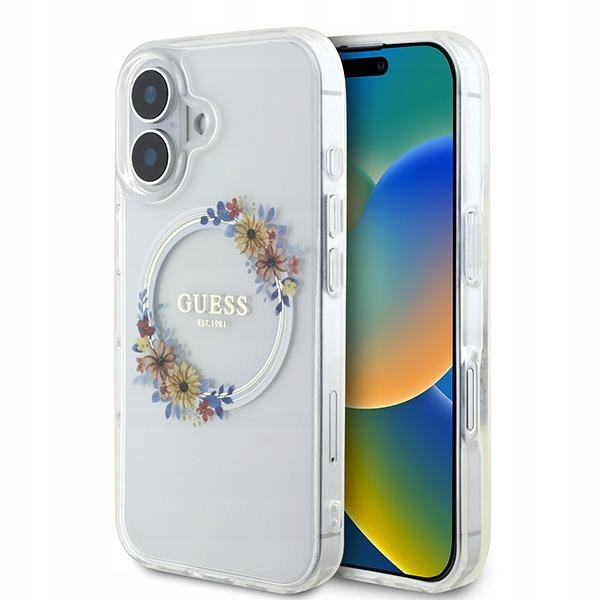 Guess GUHMP16MHFWFCT iPhone 16 Plus6.7" transparentní/transparentní hardcase