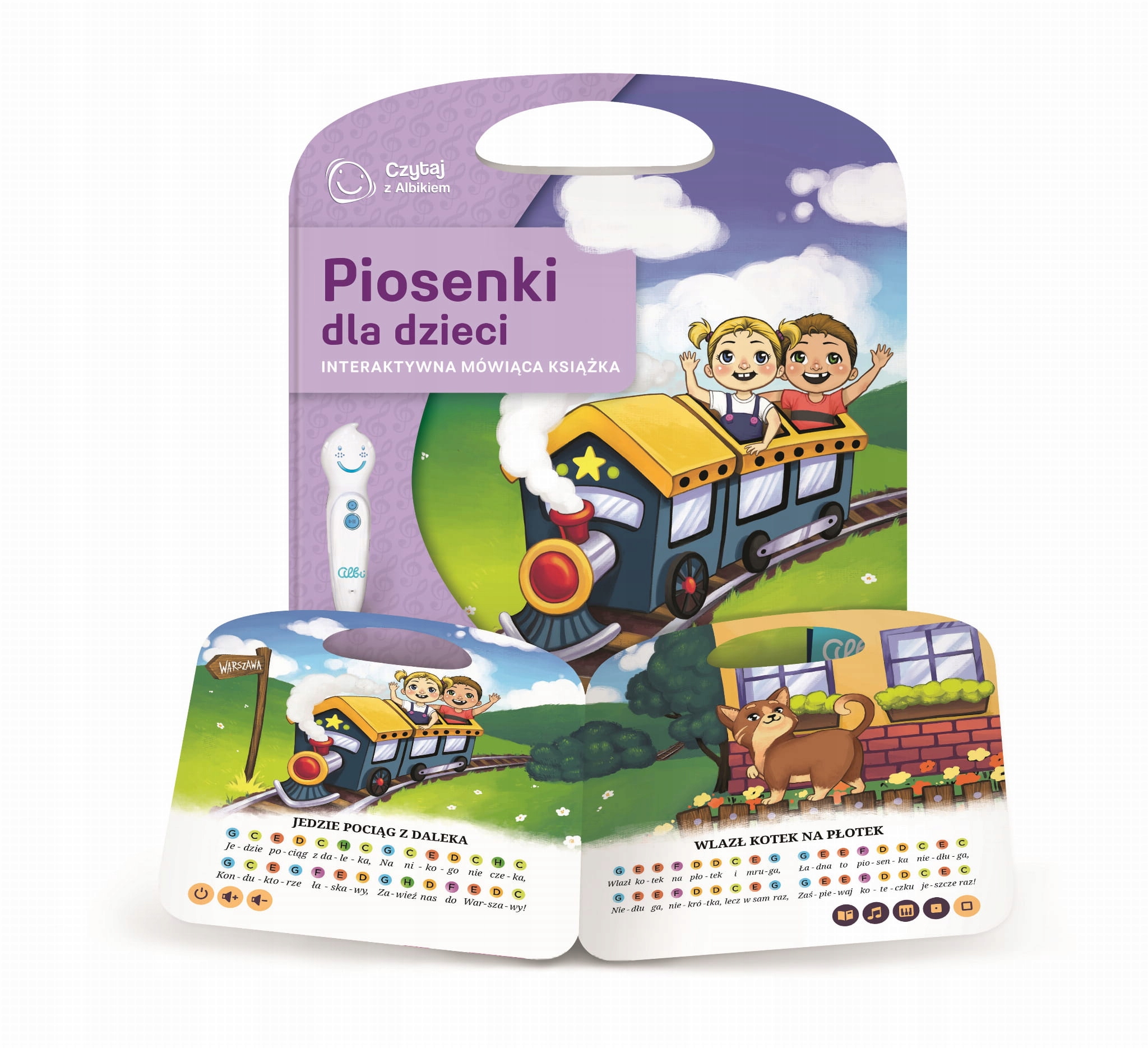 ALBI CZYTAJ Z ALBIKIEM PIOSENKI DLA DZIECI MÓWIĄCA KSIĄŻKA DZIECI ALBIK QDR