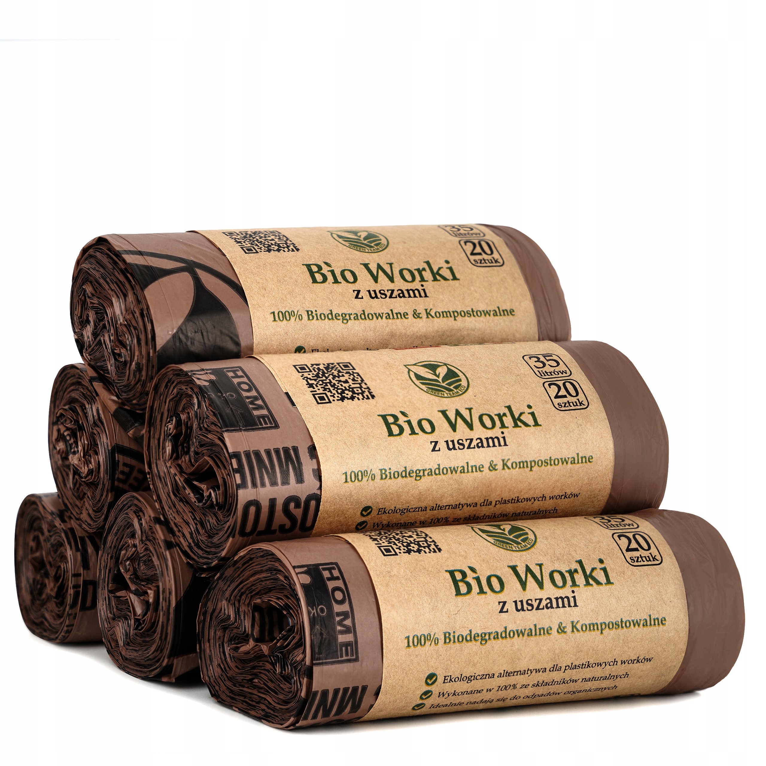 

Worki Biodegradowalne Kompostowalne Bio 35l