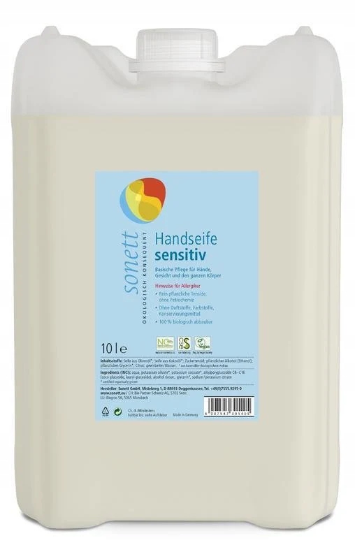 Sonett Tekuté mýdlo Sensitive Bio 10 l