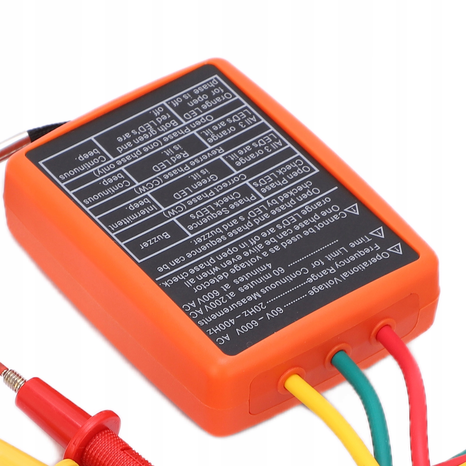 SM852B MIERNIK KOLEJNOŚCI FAZ AC 3 TESTER ROTACJI Marka bez marki