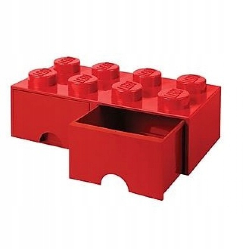 Úložný box na stavebnice Lego Brick Drawer Red červený pro skladování