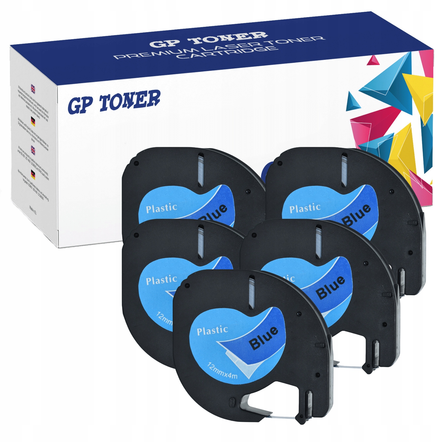 

5x Taśma do Dymo LetraTag 12mmx4m 59426 niebieska