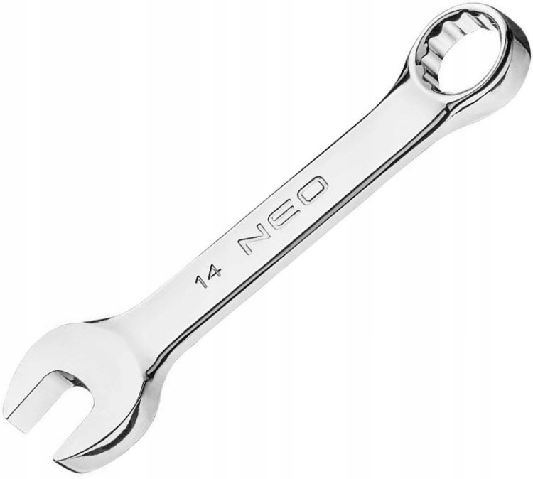 

Klucz płasko-oczkowy 14 mm L=113 mm 25lat gw Neo